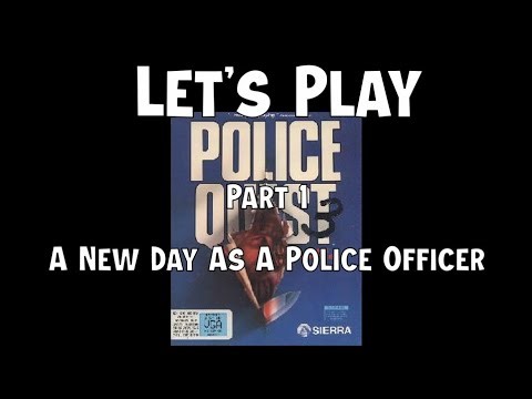 Let's Play Police Quest III: The Kindred (1991) - Part 1 - A New Day As A Police Officer