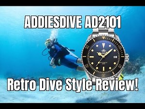 Addiesdive AD2101 Retro Diver Watch Review