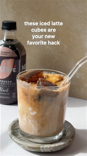 it’s like making a neverending iced latte #nescafe #coffee #icedlatte #coffeeathome