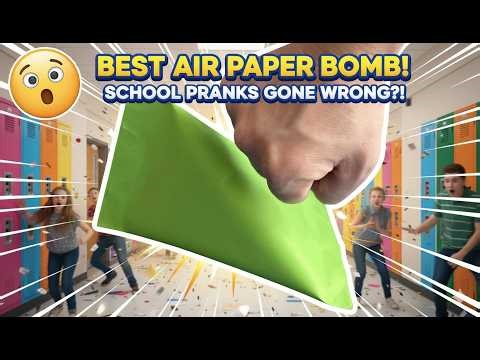 How to Make the Loudest Paper Bomb | Easy Paper Popper Epic School Prank!