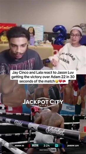 Jay Cinco and Lala react to Jason Luv getting the victory over Adam 22 @jaycincoo #jaycincoo #jaycinco #jasonluv #adam22 #brandrisk