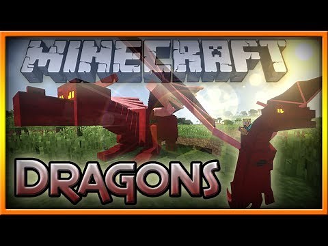 MineCraft | Taming Dragons, Red Dragon, Blue, Gold & Ice Dragons! (EPIC MOD)