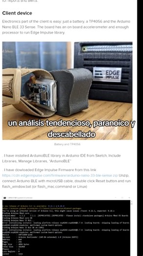 Roni Bandini on Instagram: "Proyecto para detectar caídas de trabajadores con IA. Clientes: Arduino Nano 33 Ble con Edge ML vía C++ y Edge Impulse. Server: Raspberry Pi con Python #edgeml #ml #inteligenciaartificial #python #maker #freddieking"