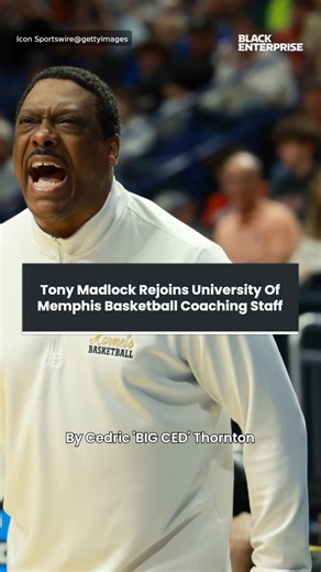 Tony Madlock Rejoins University of Memphis Basketball Coaching Staff
