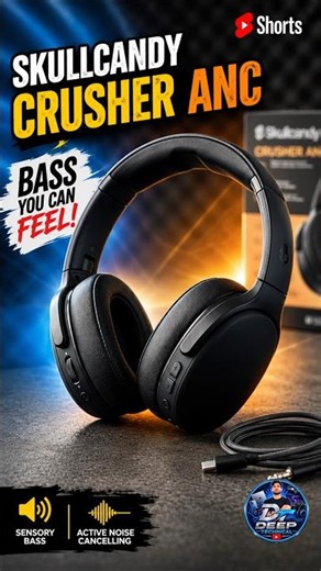 Skullcandy Crusher ANC 2 Noise Cancelling Wireless Headphones - True Black