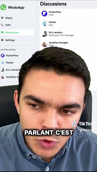 💬 Créez une App comme WhatsApp avec FlutterFlow ! 📱 Messagerie Instantanée, Appels Vocaux et Vidéo, Partage de Fichiers 🌟 #FlutterFlow #NoCode #WhatsAppClone #AppDev #Tech2024 #Messagerie #Appels #PartageFichiers