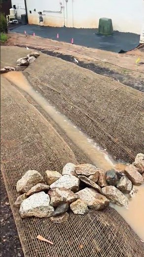 Bioswale Construction #landscape #raingarden #bioswale