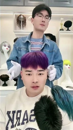 This Expression Is Really Amazing😄#Tóc Giả Nam #Tóc Giả#メンズウィッグ #ウィッグ