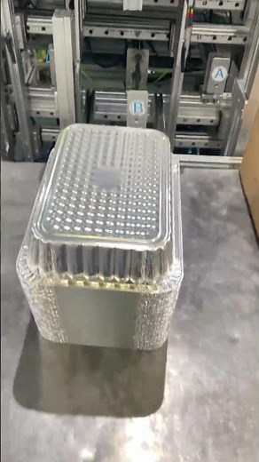 SEAC-1500 aluminum foil container production line,WR3727 in mass production #machine #chinesefactory