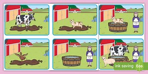 Washerwoman Story Sequencing Cards