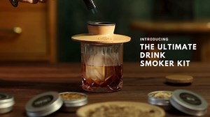 Cocktail Smoker Kit - Whiskey Bourbon Drink Smoker with Torch, Custom Top, 2 Ice Ball Makers, 6 Flavors Wood Chips, Extra Filter - Smokers for Whiskey Drinks - Cocktail Drink Smoking Kit