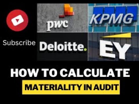 How To Calculate Materiality In Audit | Real Audit Firms Materiality | Audit Firms Procedures