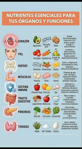 ¿Qué comer para cuidar tus órganos vitales? 🍎