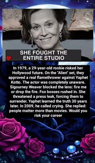 In 1979, a 29-year-old rookie risked her Hollywood future. On the "Alien" set, th