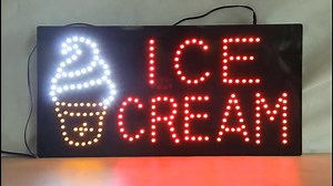 Watch LED Ice Cream Sign for Business. on Amazon Live