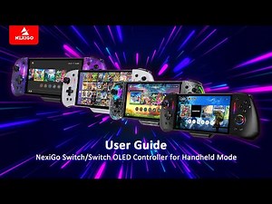 NexiGo Gripcon (Gen 2), Enhanced Switch/Switch OLED Controller for Handheld Mode, Instruction
