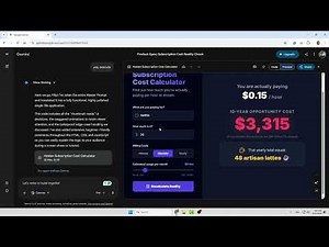I Built a Subscription Tool in 5 Minutes… You’re Wasting Money (Finance Tool)
