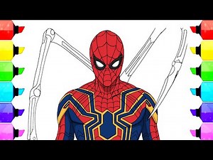 How To Draw Iron Spider | Step By Step | Marvel