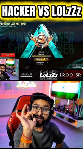 Hacker Vs LoLzZz Gaming 😜 || @LoLzZzGaming #bgmi #shorts #lolzzzgaming