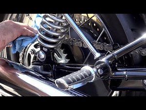 Triumph T120, How to clean and lube your MOTORCYCLE CHAIN, Deep clean method!