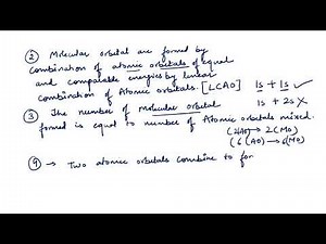 Salient features of Molecular Orbital Theory ( MOT)