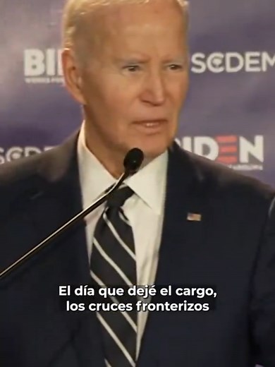 Joe Biden afirmó que entregó a Trump una economía líder a nivel mundial y que los cruces fronterizos eran menores al final de su gestión que cuando inició. #Latinus #InformaciónParaTi