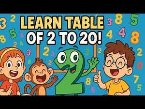 Learn Multiplication Tables 2 to 20 | Fun Cartoon for Kids #table2to20