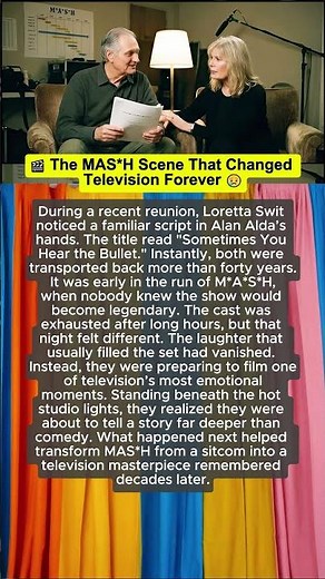 🎬 The MAS*H Scene That Changed Television Forever 😢 #viralstory