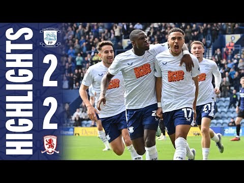 Highlights | PNE 2-2 Middlesbrough