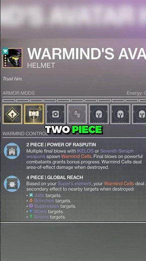 Warmind Cell Armor??