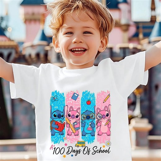 100 Days of School Blue Alien Png, Boy Girl Cartoon School Png, Happy 100 Days of School Png, 100th Day Cartoon Shirt Design Png - Etsy