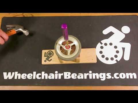 How to change the front caster wheelchair bearings.