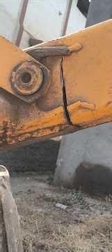 jcb 3dx loader frame crack welding