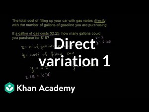 Direct variation 1 Video Lecture - Engineering Mathematics