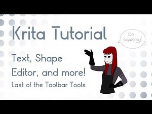 Krita Tutorial 4.1+: Edit Shape, Text tool and More!