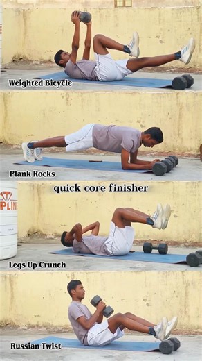 Quick Core Finisher | 4 Intense Ab Exercises | 60 Sec Each ✅