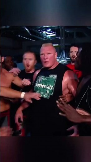 Brock Lesnar and The Undertaker brutal brawl 😱 #wwe