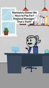 248K views · 6.1K reactions | Mandatory Dinner We Have to Pay For? Regional Manager: ”That’s Theft” #animation #animationmeme #work #worklife #manager #managersbelike #corporatelife #usa | Sleek Animations | Facebook