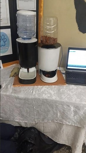 proyecto de robótica arduino dispensador automático de comida para mascotas #arduinoproject