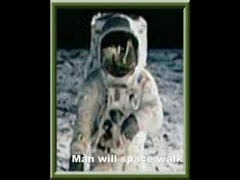 Neil Armstrong talking backwards on the moon