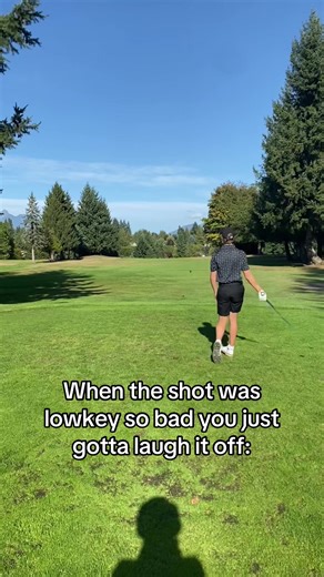 Laughing Off Bad Shots in Golf