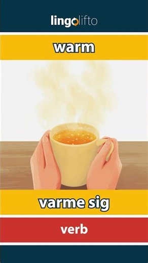 🇬🇧🇩🇰 warm - varme sig : learn English : Lad os lære engelsk : vocabulary builder