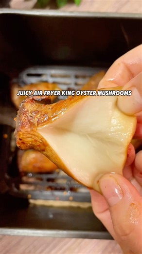 Juicy Air Fryer King Oyster Mushrooms #easyrecipe #airfryrecipes #simplerecipe #foodie