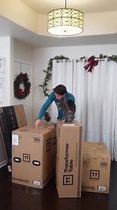 7.4K views · 33 reactions | I absolutely love this table from @transformertable . Thank you @nathanthecatlady for sharing this lovely video with us! It's perfect for what I need in my space. I can host a large group of people or fold it up so I can film. If you’re looking for a table I would definitely go for this. : Transformer Table, Bench and Coffee Table - Canadian Birch. Link in bio. | Transformer Table | Facebook