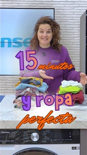 💧🌞 Hisense washer dryer: Discover it in 30 seconds! ⏱️✨ | WD3S8043BW3