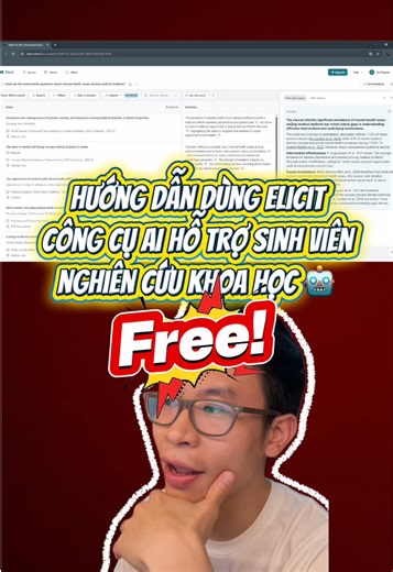 Hướng dẫn sử dụng Elicit AI cho nghiên cứu khoa học