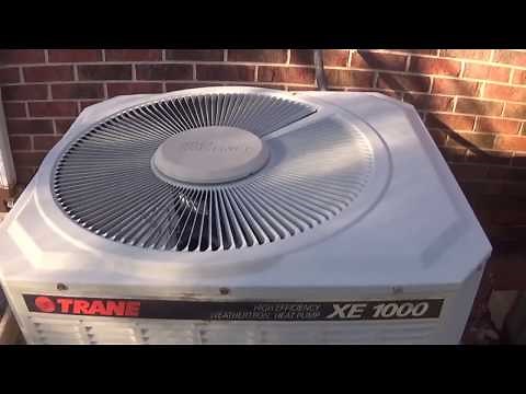 2000 Trane XE1000 High Efficiency Weathertron Heat Pump super long defrost cycle!