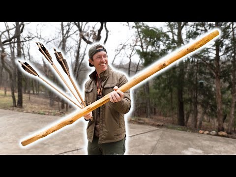 Building Bows & Arrows for Hunting with Backyard Wood