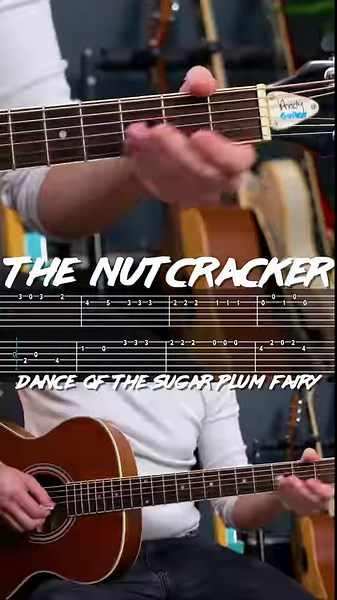 🎄 Learn the melody from The Nutcracker with this quick tutorial - save this post to learn it later! 🎁 | Andy Guitar