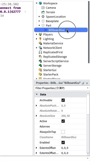 How to make a text Gui on a part